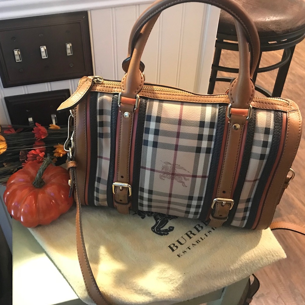 Burberry Alchester plaid satchel